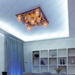 Потолочный светильник Экономсвет 8264/5+4WT+GD RC WT LED