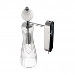 8268/1W NEOCLASSI хром/белый/прозрачный, металл/керамика/стекло Бра Е14 1*40W 220V EMILY