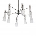 8268/8 NEOCLASSI хром/белый/прозрачный, металл/керамика/стекло Люстра Е14 8*40W 220V EMILY