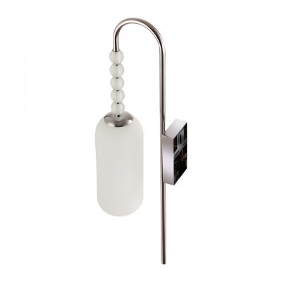 8270/1W NEOCLASSI хром/белый, металл/стекло Бра Е14 1*40W 220V TRACY 8270/1W NEOCLASSI хром/белый, металл/стекло Бра Е14 1*40W 220V TRACY