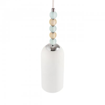 8271/1A NEOCLASSI хром/голубой/желтый/белый, металл/стекло Подвес Е14 1*40W 220V TRACY