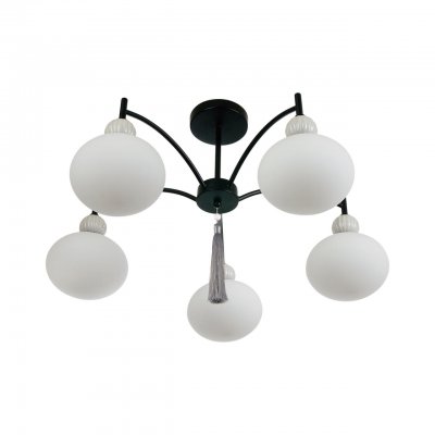 8273/5C NEOCLASSI черный, серый/белый металл, керамика/стекло Люстра потолочная Е14 5*40W 220V GLORIYA 8273/5C NEOCLASSI черный, серый/белый металл, керамика/стекло Люстра потолочная Е14 5*40W 220V GLORIYA