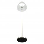 8274/1F CLASSI никель/белый/серый, металл/керамика/ткань Торшер Е27 1*60W 220V VERMONT