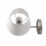 8274/1W CLASSI никель/белый/серый, металл/керамика/ткань Бра Е14 1*40W 220V VERMONT