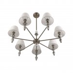 8274/7 CLASSI никель/белый/серый, металл/керамика/ткань Люстра Е14 7*40W 220V VERMONT