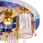 Светильник ЭкономСвет 8275/5+2WT+GD RC WT LED