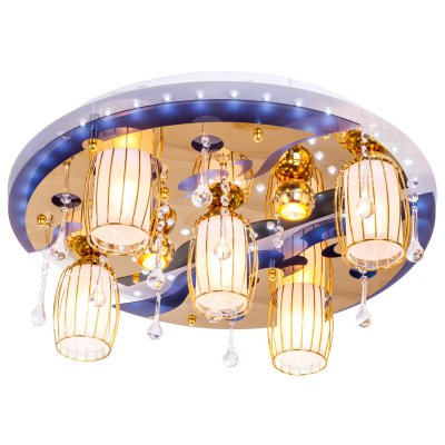 Потолочный светильник Экономсвет 8275/5+2WT+GD RC WT LED