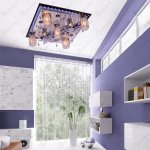 Светильник ЭкономСвет 8276/5+2BK+CR RC WT LED
