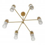 8276/6 MODERNI латунь/прозрачный, металл/стекло Люстра Е14 6*40W 220V DENVER