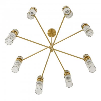 8276/8 MODERNI латунь/прозрачный, металл/стекло Люстра Е14 8*40W 220V DENVER 8276/8 MODERNI латунь/прозрачный, металл/стекло Люстра Е14 8*40W 220V DENVER