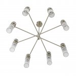 8277/8 MODERNI сатин никель/прозрачный, металл/стекло Люстра Е14 8*40W 220V DENVER