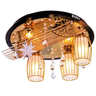 Потолочный светильник Экономсвет 8281/3+1BK+GD RC RBPLED