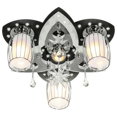 Светильник ЭкономСвет 8282/3+1BK+CR RC WTLED