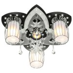 Светильник ЭкономСвет 8282/3+1BK+CR RC WTLED