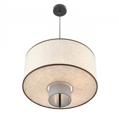 8282/4 MODERNI черный/бежевый/коричневый, металл/текстиль/стекло Светильник подвесной Е14 4*40W 220V SORENTO
