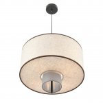 8282/4 MODERNI черный/бежевый/коричневый, металл/текстиль/стекло Светильник подвесной Е14 4*40W 220V SORENTO