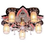 Потолочный светильник Экономсвет 8282/5+1BK+CR RC MIXLED