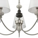 8283/5 CLASSI никель/белый, металл/керамика/текстиль Люстра Е14 5*40W 220V KENTUKI