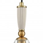 8284/1A SUSPENTIONI античная бронза/прозрачный, металл/керамика/стекло Подвес Е14 1*40W 220V DERBI