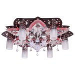 Люстра космос Экономсвет 8285/6+3BK+CR WT RC RBPLED