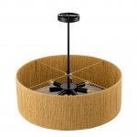 8286/7 ECO черный/коричневый, металл/веревка/стекло Люстра потолочная Е14 7*40W 220V SILVANA