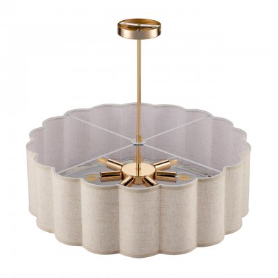 8287/7 PROVENCE золотой/бежевый, металл/текстиль Люстра потолочная Е14 7*40W 220V KORTNI