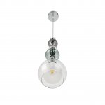 8294/1A MODERNI хром/белый/прозрачный, металл/стекло/хрусталь Подвес E27 1*60W 220V GANNA