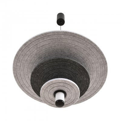 8295/14AL LEDIO черный/светло-серый/темно-серый, металл/фетр/акрил Подвес LED 14W 3000K 220V FELTA