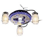 Светильник ЭкономСвет 8296/3+1BK+CR RC MIXLED