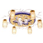 Люстра космос Экономсвет 8296/6+3WT+GD RC MIXLED