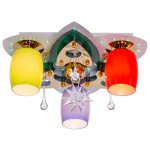 Светильник ЭкономСвет 8314/3+1WT+GD MIX RC RDGNGDLED