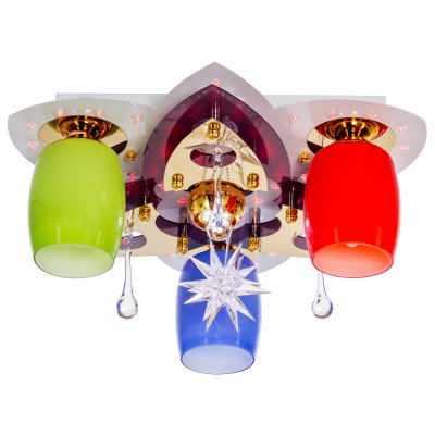 Светильник ЭкономСвет 8314/3+1WT+GD MIX RC RDGNGDLED