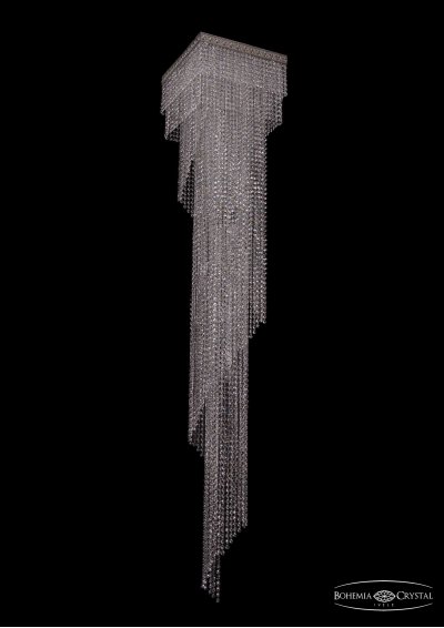 Люстра хрустальная большая Bohemia Ivele 8317/40-215/Ni/R14