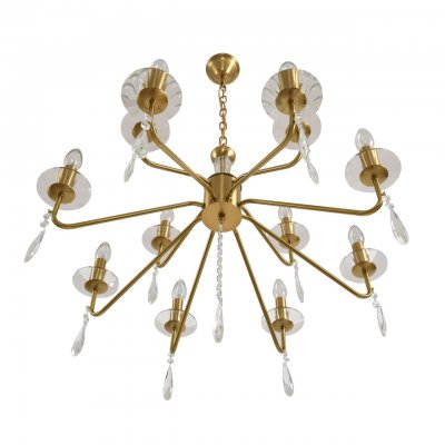 8319/12 CLASSI шампань/прозрачный, металл/хрусталь Люстра E14 12*40W 220V SEVERINA