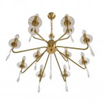 8319/12 CLASSI шампань/прозрачный, металл/хрусталь Люстра E14 12*40W 220V SEVERINA