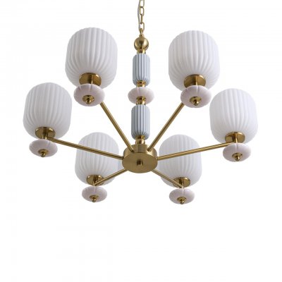 8334/6 MODERNI бронза/белый, металл/керамика/стекло Люстра E27 6*40W 220V ALEGRA 8334/6 MODERNI бронза/белый, металл/керамика/стекло Люстра E27 6*40W 220V ALEGRA