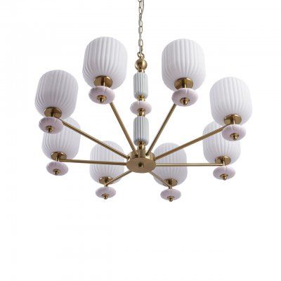 8334/8 MODERNI бронза/белый, металл/керамика/стекло Люстра E27 8*40W 220V ALEGRA 8334/8 MODERNI бронза/белый, металл/керамика/стекло Люстра E27 8*40W 220V ALEGRA