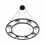 8340/8 MODERNI черный, металл Люстра подвесная LED GX53 8*7W 220V TORINA