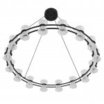 8341/54L LEDIO LN черный/прозрачный металл/акрил Люстра подвесная LED 54W 3000K 220V VINORA