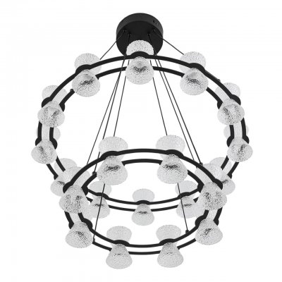 8341/70L LEDIO LN черный/прозрачный металл/акрил Люстра подвесная LED 70W 3000K 220V VINORA