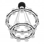 8341/70L LEDIO LN черный/прозрачный металл/акрил Люстра подвесная LED 70W 3000K 220V VINORA