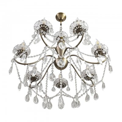 8346/7 CLASSI бронза/прозрачный, металл/хрусталь Люстра потолочная E14 7*40W 220V LUINA 8346/7 CLASSI бронза/прозрачный, металл/хрусталь Люстра потолочная E14 7*40W 220V LUINA