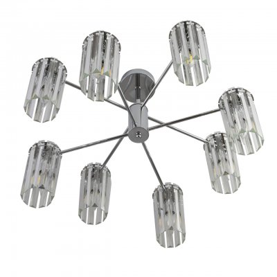 8348/8C CLASSI хром/прозрачный, металл/хрусталь Люстра подвесная E14 8*40W 220V FAVLA