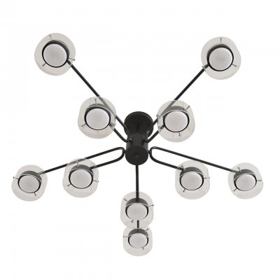 8349/10C COMFI черный/прозрачный, металл/стекло Светильник потолочный LED GX53 10*7W 220V NATALINA 8349/10C COMFI черный/прозрачный, металл/стекло Светильник потолочный LED GX53 10*7W 220V NATALINA