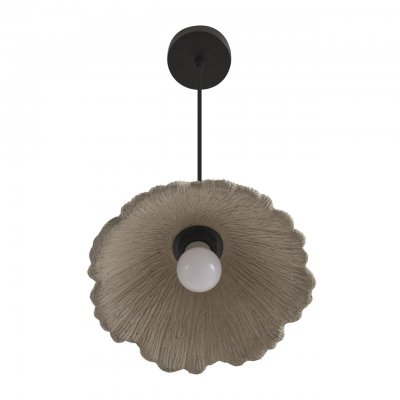 8351/1A SUSPENTIONI черный/серый/бежевый, металл/дерево/цемент Подвес E27 60W 220V EOLIANA