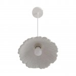 8352/1A SUSPENTIONI белый/бежевый, металл/дерево/цемент Подвес E27 60W 220V EOLIANA