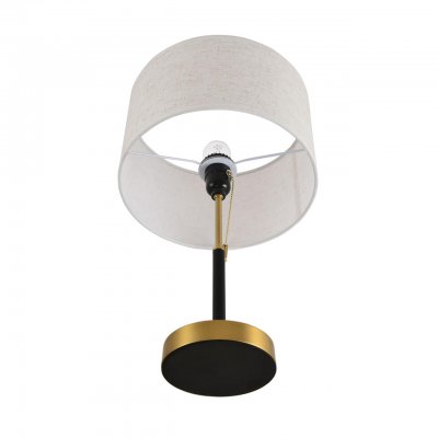 8358/1T CLASSI медь/черный/белый, металл/текстиль Настольная лампа E27 60W 220V IRISA