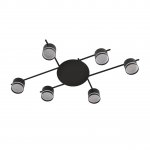 8362/6C COMFI LN 000 черный, металл/акрил Светильник потолочный GX53 LED 6*7W 220V BERTY