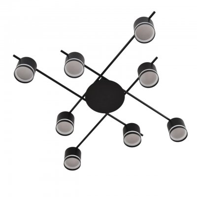 8362/8C COMFI LN 000 черный, металл/акрил Светильник потолочный GX53 LED 8*7W 220V BERTY 8362/8C COMFI LN 000 черный, металл/акрил Светильник потолочный GX53 LED 8*7W 220V BERTY