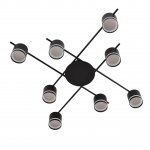 8362/8C COMFI LN 000 черный, металл/акрил Светильник потолочный GX53 LED 8*7W 220V BERTY